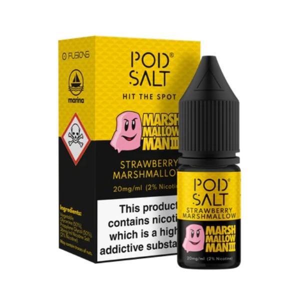 Pod salt Strawberry Marshmallow E Liquid Salt Nicotine - Vape Connect Online