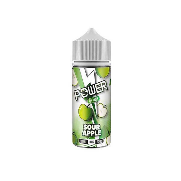 Power by JNP Sour Apple 100ml 0MG Shortfill - Vape Connect Online