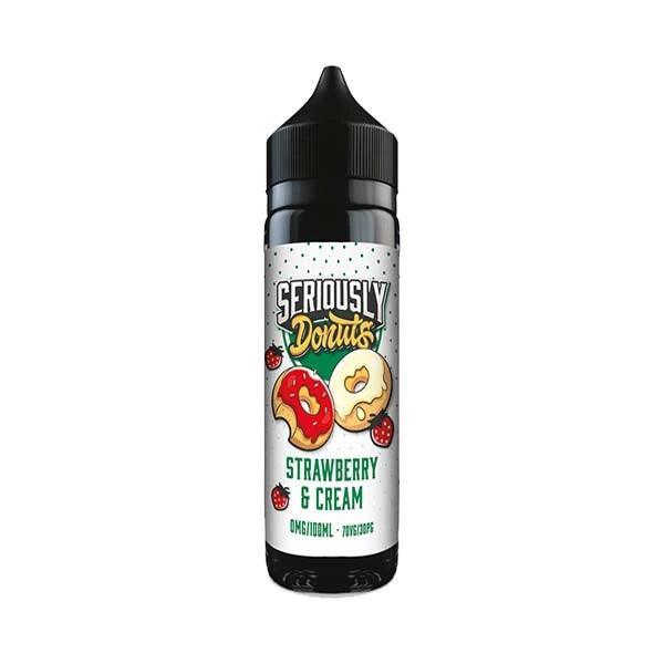 Seriously Doughnuts 100ml 0mg Strawberry and Cream - Vape Connect Online