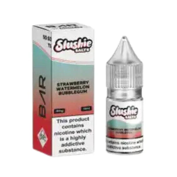 Slushie Bar Salts Strawberry Watermelon Bubblegum 10MG Salt Nicotine10MG - Vape Connect Online