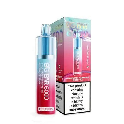 Feoba Big Bar 6000 Strawberry Raspberry Cherry Ice