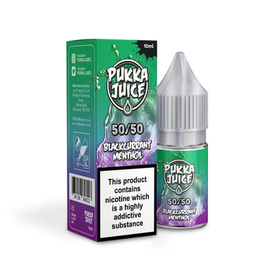 Pukka Juice 50/50 Blackcurrrant Menthol - Vape Connect Online