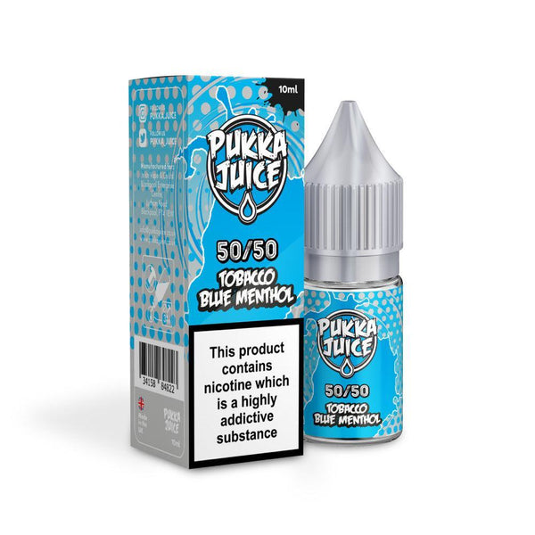 Pukka Juice 50/50 Tobacco Blue Menthol - Vape Connect Online