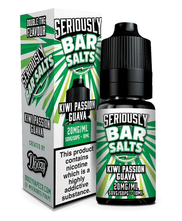 Seriously Bar Salts Kiwi Passion Guava 5mg - Vape Connect Online